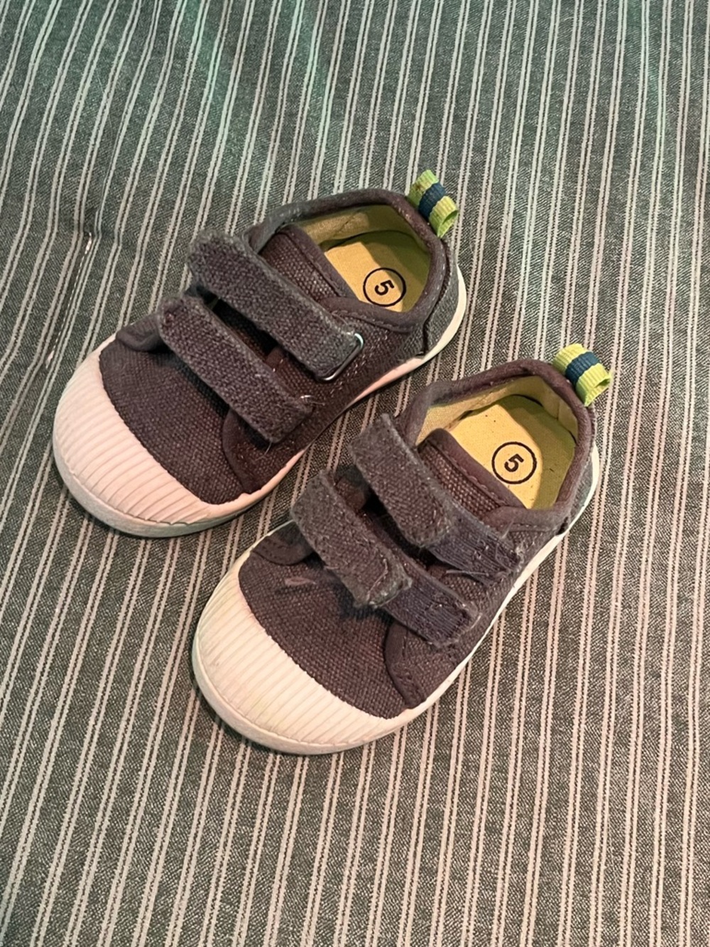 3/$15 - Cat & Jack Gray Velcro Toddler Sneakers Tennis Shoes size 5